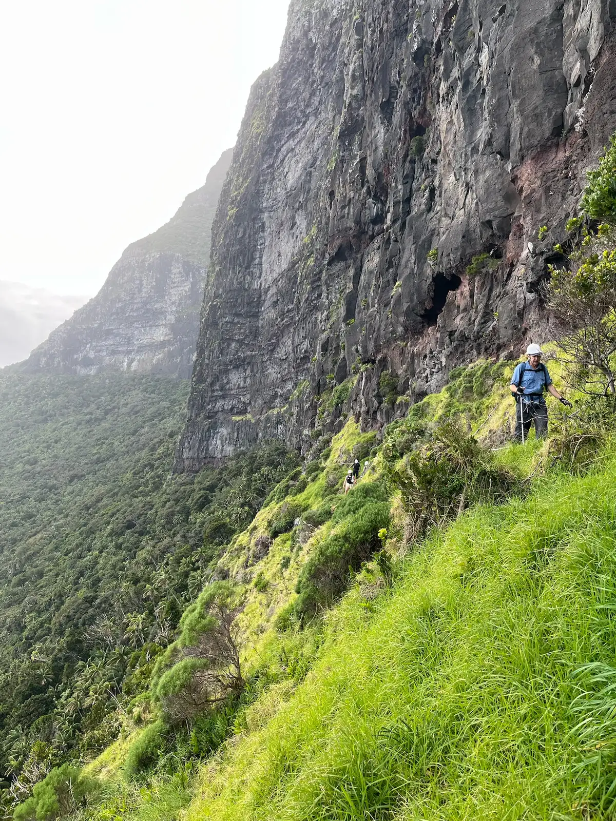 View from Mount Gower summit looking over Lord Howe Island lagoon