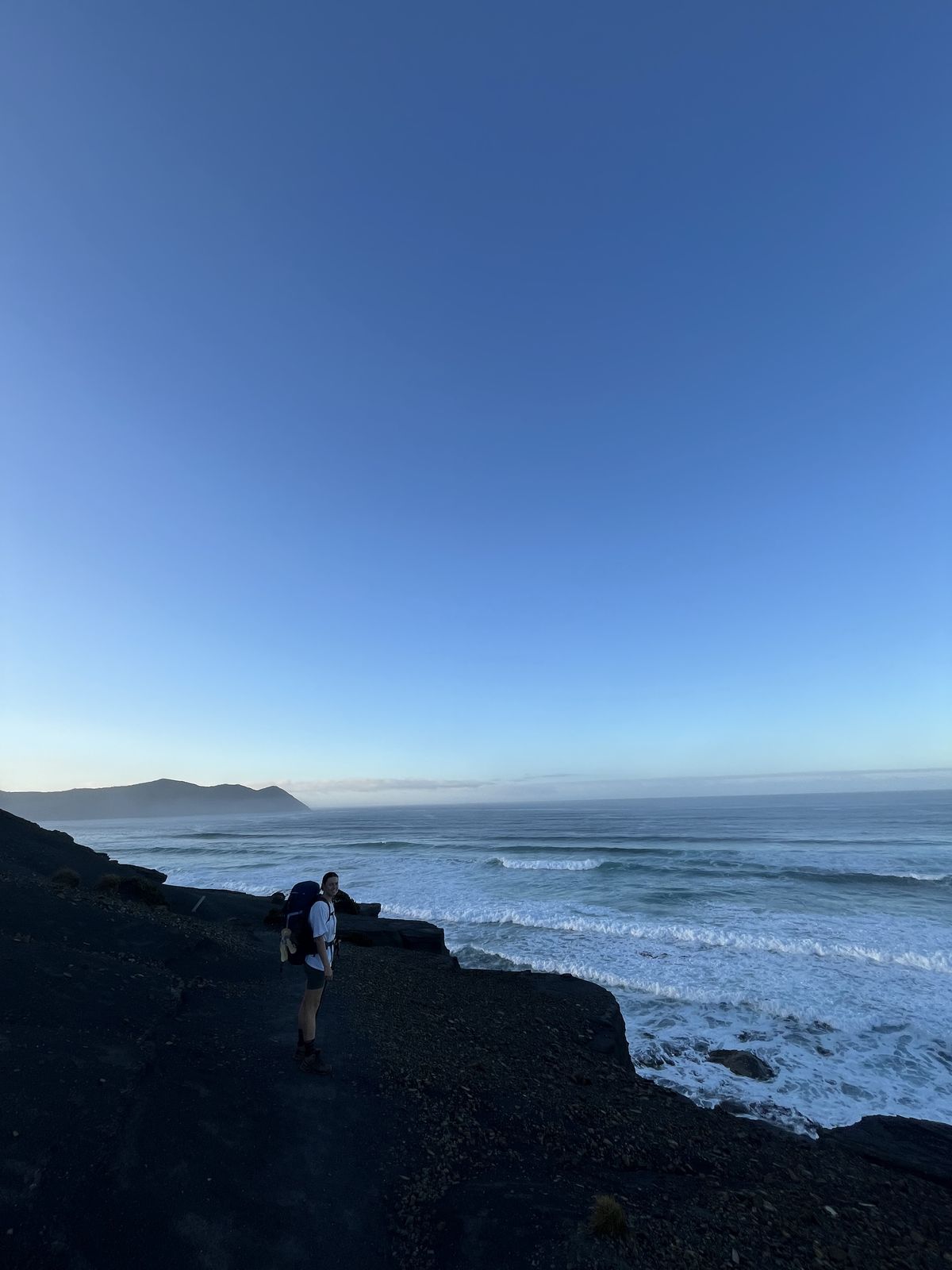 View across Prion Beach from elevated section
